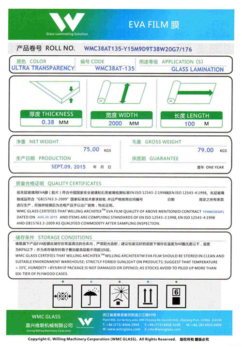 Contents of label and sticker